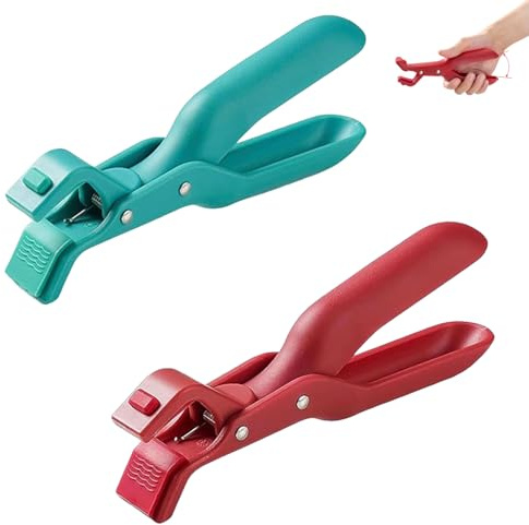 Hot Plate Gripper,Multi-Angle Hot Plate Gripper Tongs,Silicone Non-slip Hot Dish Plate Holder,Anti-Scald Bowl Clip,Microwave Oven Cooking,Kitchen Utensil for Bowls,Pans,Dishes (Mix*2)