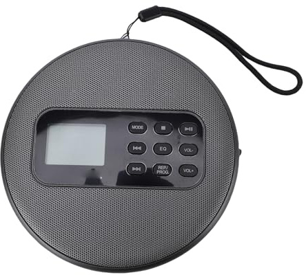Depisuta Lettore CD Portatile, Doppi Altoparlanti Stereo Lettore Musicale MP3 discmans per Auto Bluetooth Ricaricabile con Protezione Anti-salto USB AUX, Cuffie e Cavo AUX