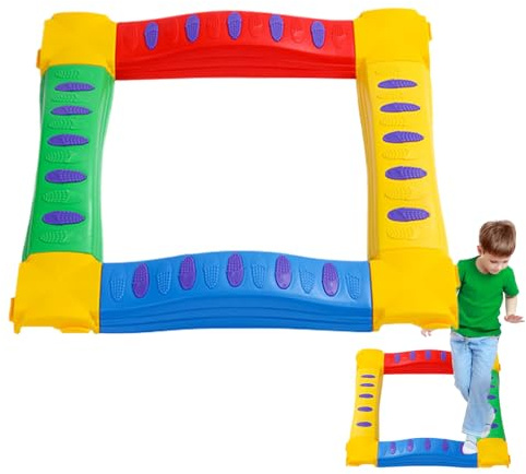 Barra de Equilibrio Infantil - Juguete De Barra Para Ejercicio De Equilibrio - Entrenador De Habilidades Motoras Finas - para Niños de 3 a 5 Años Uso en Interiores y Exteriores Jardín Sala de