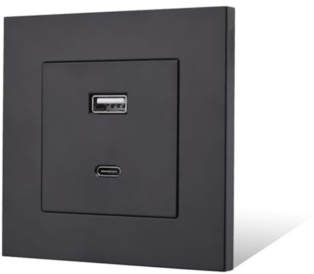 Prise USB, prise USB à charge rapide 18 W 3000 mA avec 2 ports pour mur – PC compatible avec téléphone, ordinateur, Android