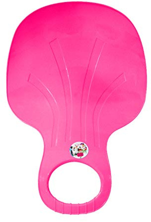 Snow Sledge Kids, Schneerutscher Schnee Kinder Poporutscher Mit Griff - Rutscher Porutscher Kunststoff Schlitten Snow Bob Schneeteller Sport Kinderschlitten Rosa