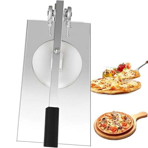 Máquina manual de prensa de masa de pizza, máquina manual de prensa de masa de pizza para el hogar, máquina formadora de masa de pizza, para pizzerías/pastelerías, 12 cm