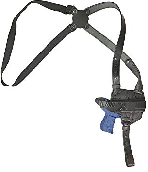 VlaMiTex S6 Leder Schulterholster Holster für Walther P22 / P22Q Schwarz