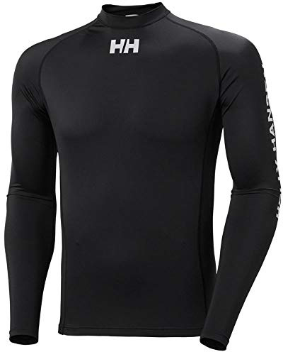 Helly Hansen Herren Segel Rashguard, L, Schwarz