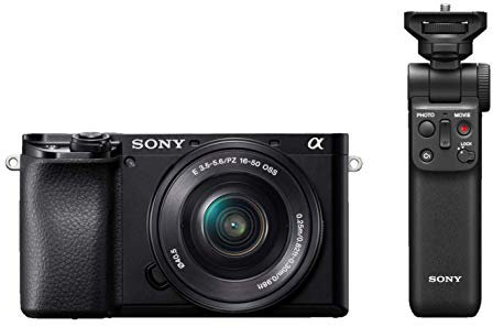Sony Alpha 6100 E-Mount Systemkamera (24 Megapixel, 4K Video, 180° Touch-Display, 0.02 Sek. Echtzeit-Autofokus mit 425 Kontrast AF-Punkten, inkl. SEL-P1650 Objektiv) Schwarz