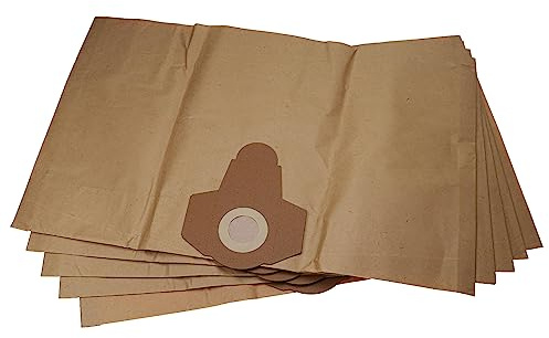 vhbw 5x Staubbeutel kompatibel mit Parkside PNTS 1400 B1 IAN 66443, PNTS 1400 A1 IAN 53353 Staubsauger - 38,5cm x 26cm braun