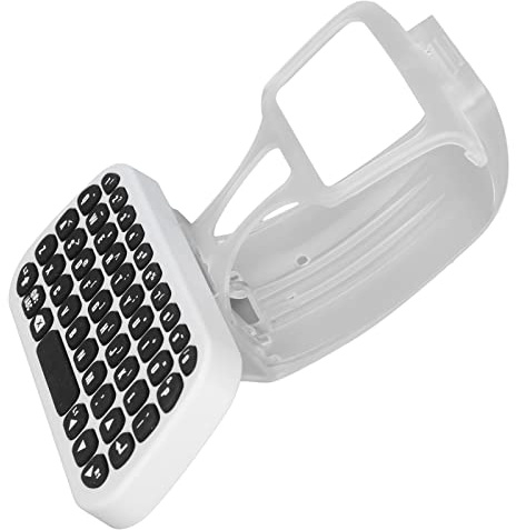 KOSDFOGE Clavier pour Manette sans Fil PS5 Gamepad Bluetooth sans Fil Chatpad pour PS5 avec Clip et Câble de Charge