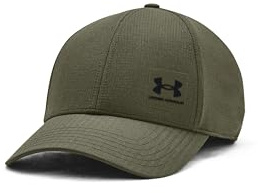 Under Armour Herren Iso-chill ArmourVent Stretch, elastisches Cappy ohne Verschluss, kühlende Schirmmütze aus Stretch, atmungsaktive & schnelltrocknende Baseballkappe,Marine OD Green / / Black,M/L