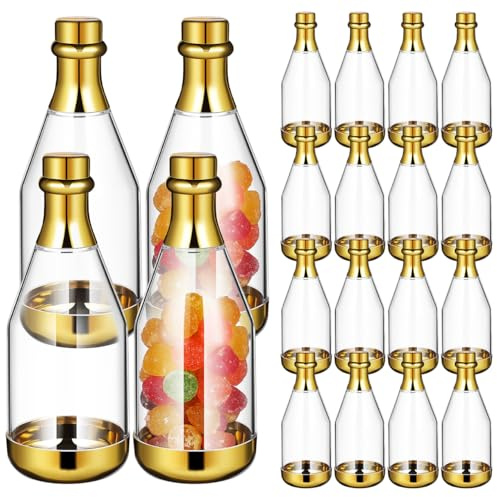 MAGICLULU Süßigkeitenboxen 20 Stück Mini Flasche Deko Als Party Bevorzugung Boxen Für Hochzeit Babyparty Weihnachten Geschenkverpackung