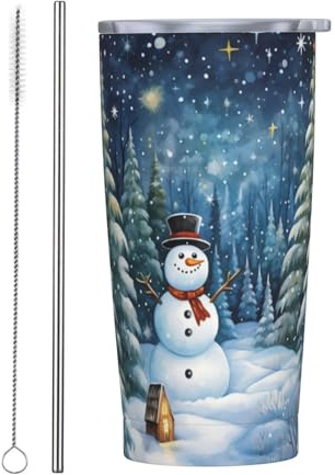 Vasos personalizados, tazas de acero inoxidable personalizadas de 20 onzas, taza de café de viaje aislada con tapa y botella de agua con pajita, regalo personalizado para familiares y amigos, patrón
