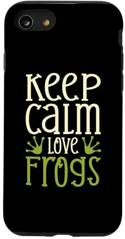 Hülle für iPhone SE (2020) / 7 / 8 Keep Calm Love Frogs White Tree Frog