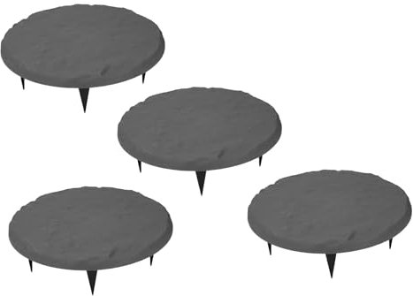 Pietre da giardino per esterni, prato in resina polipropilene personalizzate economiche e durevoli per sentiero del giardino (Rotondo #12)