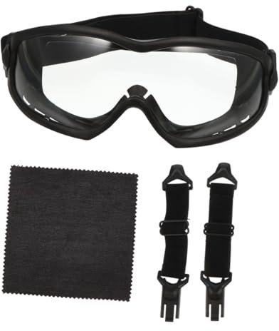 SOLUSTRE Schutzbrille Für Fahrradbrillen Retro-brille Outdoor-brille Mit Kratzfesten Pc-linsen Und Einstellbarem Riemen Für Kopfbedeckungsmodus