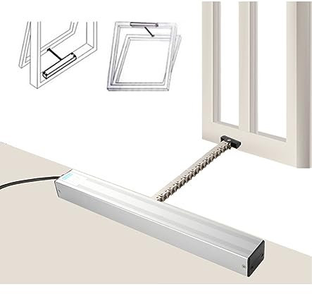 Aprifinestra elettrico automatico a catena con telecomando DC24 V corsa regolabile 300 mm 800 mm per lucernario serra tetto sfiato motore 24 V colore verde