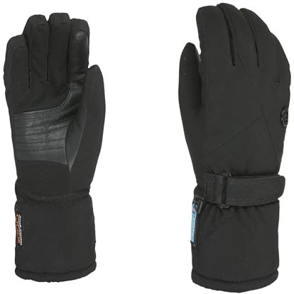 Level Jolie W - Guanti Sci Donna con Cinturino Regolabile, Guanti Donna Invernali Termici, Impermeabili e Traspiranti con Polsino in Pelliccia, Abbigliamento Neve Donna per Sci e Snowboard, 1 Paio