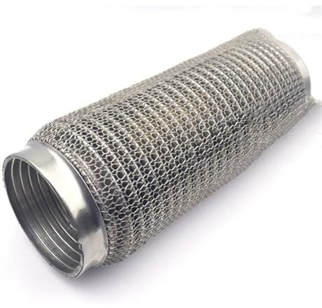 Abgasrohr 60mm L 100-300MM Auto Auto Auspuff Flex Rohr Faltenbalg Schweißen Flexible Joint Reparatur Rohr Schalldämpfer Mesh Expansion Rohr Auto Auspuffrohr(60mmx300mm)