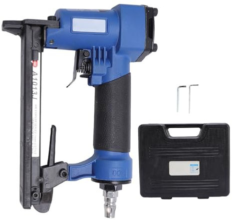 Chiodatrice Pneumatica Brad Pistola Sparachiodi Air Brad Cucitrice Pneumatica Pistola Pneumatica per Punti Metallici per Tappezzeria, Lavorazione del Legno e Progetti Fai Te