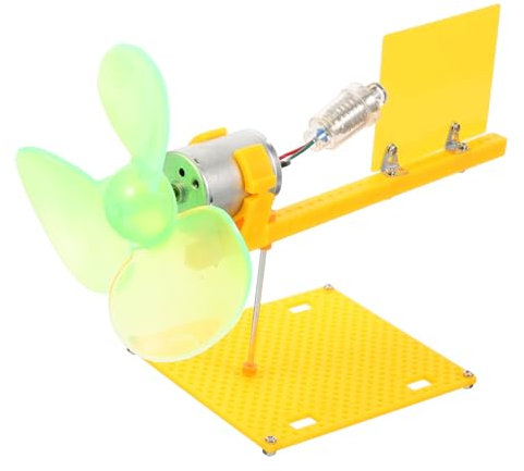 PHENOFICE Aerogenerador DIY Pequeño Generador Eolico Motor Eolico Juguete Educativo para Experimentos Cientificos Interior