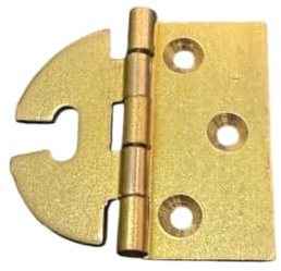 CERNIERA ALI ZANCATE CON ASOLA A LIBRO REGOLABILE | Ottone - DIMENSIONI 40X35MM - PER MOBILI ANTICHI CP07 (4)