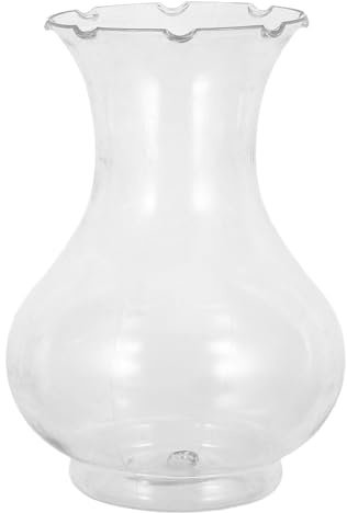 TOPPERFUN 6pcs Plastic Vase Hyacinth Bulb Growing Vase Small Decorative Bud for Tabletop Flower Arrangement Wedding Home Decor