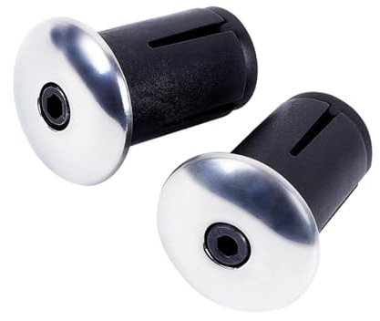 Whoasyst Tapones de aluminio resistentes a los golpes para manillar de bicicleta, ajuste de expansión, universal, protección contra el polvo, componente de ciclismo, ajuste universal, tapones de