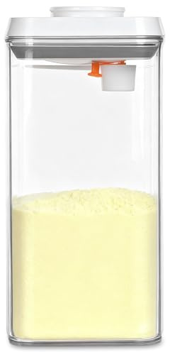 Vicloon 2.2L Milchpulverspender, Versiegelter Milchpulverspender, Milchpulver Behälter mit Löffel, Luftdichte Milchpulver-Spender Geeignet für die Lagerung von Milchpulver Mehl Hülsenfrüchten Nüssen