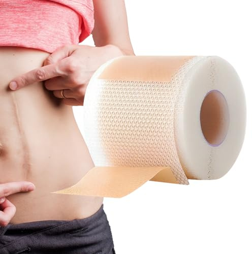Foglio in Silicone per Cicatrici Cerotti Lenitivi Per Ferite | Nastro Traspirante Per La Rimozione Delle Cicatrici Adatto per Uomini Anziani Smagliature Viso Corpo Riduzione del Seno
