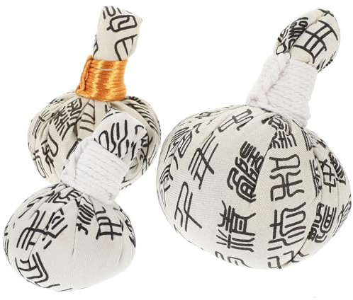 SWETRACE 3pcs Herbal Body Compress Balls Natural Wormwood Warming Bags Made of Non-Woven Fabric Recyclable and Convenient to Store for Body and Eye Relaxation Random Color