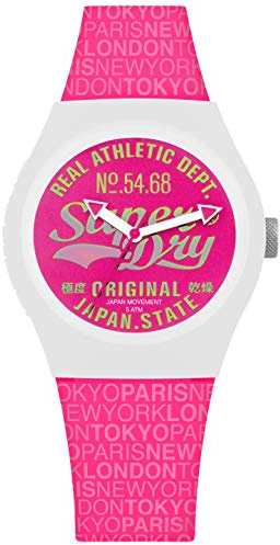 Superdry DamenArmbanduhr Analog Quarz Silikon SYL249P