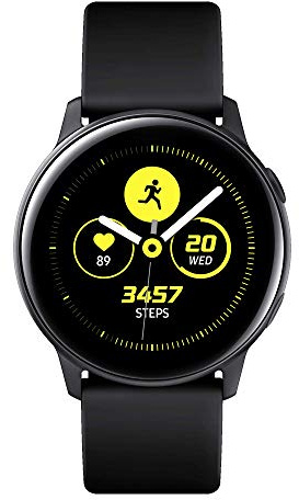 Samsung Galaxy Watch Active Smartwatch Bluetooth v4.2, 40 mm, con GPS, Sensore di Frequenza Cardiaca, Peso 25 g, Batteria 230mAh, Nero (Black) [Versione Italiana]