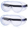 TECHGEAR Safety Goggles, Medical Eye Protection Goggles, Anti Spittle/Saliva Droplets, Anti Fog/Steam/Dust/Wind, Full View Eyewear, Fluid Resistant Safety Work Glasses with Clear Lens (2 Pack)