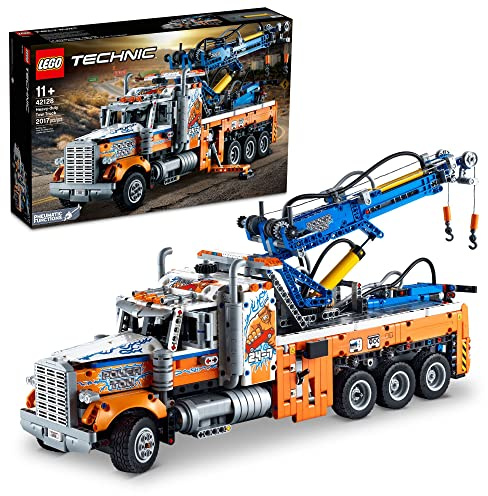 LEGO Technic Schwerlast-Abschleppwagen 42128 mit Kran, Spielzeugmodell-Bausatz, Engineering for Kids Serie
