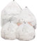 Scettar 4 Piezas Bolsa Lavadora, Red Lavadora Ropa Interior Bolsa Malla Lavanderia, Bolsa Calcetines Lavadora Reutilizable Con Cordón Red De Lavandería para Hogar Lencería Camisas (Blanco)