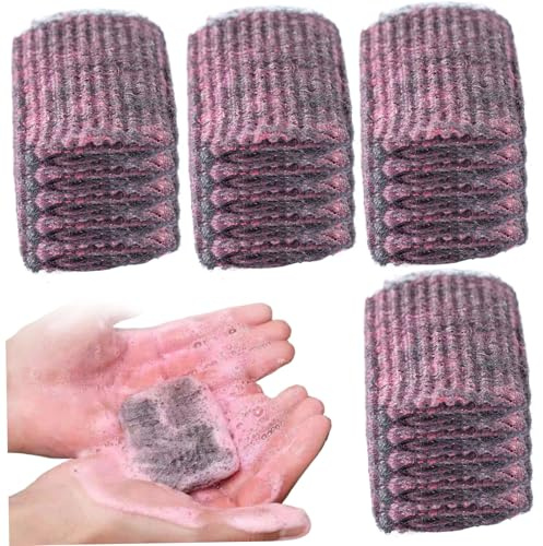20pcs Stahlwolle-Pads vor so genannter Stahl Wollwolle Effektiv saubere Seifenkissen Nicht-Kratzer-Metall-Scheuerkissen