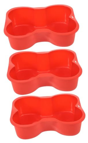 Garneck 3pcs Bone Cake Mold Silicone Baking Mould DIY Baking Pan Silicone Tool for Cake