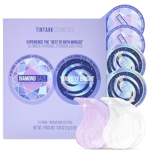 Eye Patches Parches Ojos Bolsas y Ojeras para Reducir Ojeras, Bolsas, Arrugas - Parches Ojos de Gel, Cuidado Personal Vegano No Testado en Animales [28 Pares]