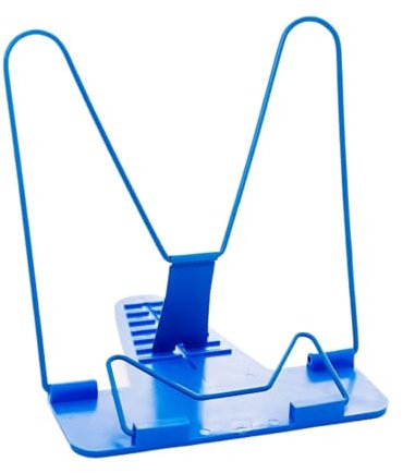 WANGAIDCE Kochbuchhalter 2-teiliges Rezeptregal, tragbar, faltbar, Verstellbarer Ständer, Lesebuchständer, Dokumentenhalter, Basis, Rezeptregal Für Rezepte, Küche(Blue)