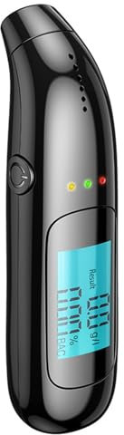 Chingcoo Alcootest Portable Certifié, Alcohol Tester Professionnels avec écran LCD Numérique et Puce Haute Sensibilité, Approved Alcohol Test à Usage Domestique et Professionnel