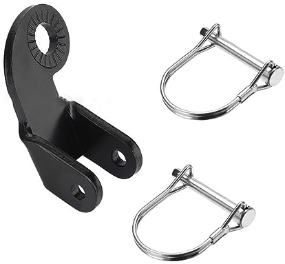 Generic 1set Bike Trailer Hitch Connectors Easy to Install Coupler for Bicycle Trailers Includes Black Trailing Head and Silver Connectors Compatible Bike Models
