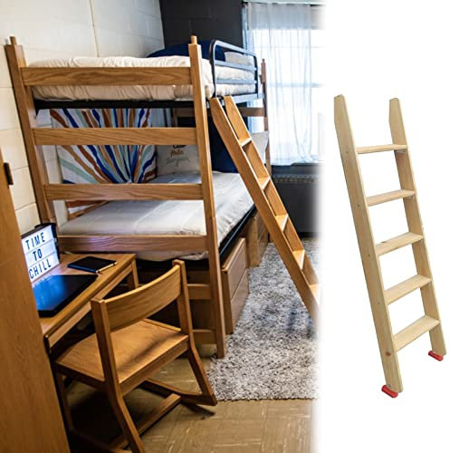 Hochbett Leiter Ersatzleiter Etagenbett Leiter für Etagenbetten im Wohnheim-Loft, Tragkraft 150 kg, austauschbare Kletterleiter für Schlafzimmer/Loft/Wohnmobil/Dachboden/Treppe, hölzerne Woh