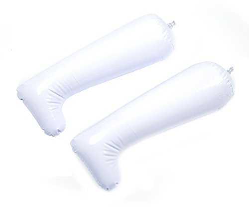 Rfeeuubft 6 Pair 12 Inch White Film Inflatable Boot Stretcher Shaper Shoe Tree