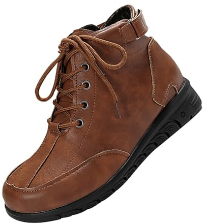 Stivali da Donna con Tacco Stivali Cowboy Donna Casual Lunghi con Cerniera Laterale E Lacci Motivo Stampato metà Polpaccio Wellington Stivaletti da Gambale XXL