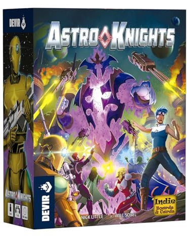 Devir Astro Knights – Kooperatives Brettspiel für den BAU von Schlägeln | Strategie, Science Fiction und galaktisches Abenteuer | 1-4 Spieler, +14 Jahre (BGASTROES)