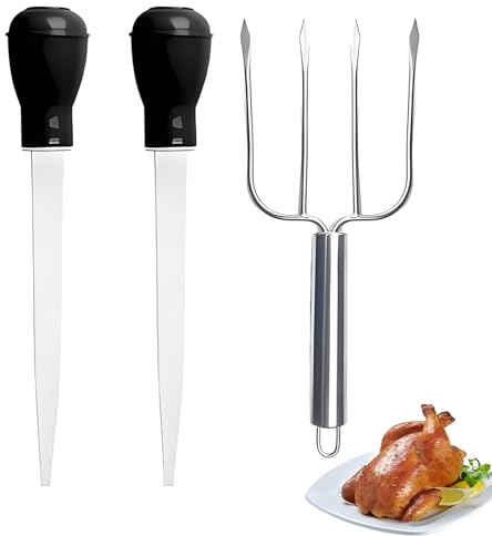 3 Pcs Turkey Baster, Baster, Meat Baster, Suitable for Applying Meat, Marinating Large Ingredients, and Precise Measurement