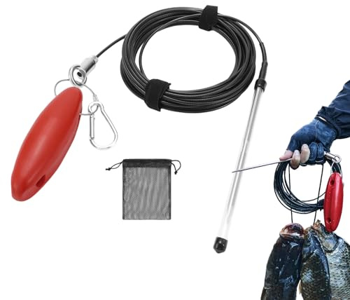 Acunny Pinchos para pescado para cargas pesadas, equipo de pesca con flotador, cuerda de soporte para peces, para agua dulce y salada, al aire libre, río, lago, estanque, orilla, mañana y noche