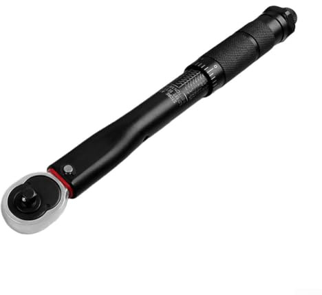 Chiave dinamometrica regolabile | Strumento a cricchetto in metallo da 31 cm con meccanismo a 45 denti per applicazioni automobilistiche, meccaniche e ciclistiche
