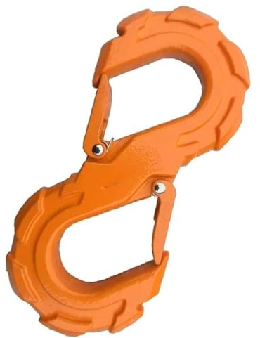 Anhängerkupplung Universelle Abschleppstangen, tragbarer Off-Road-Schnellrettungsschäkel, S-Typ-Anhängerhaken, Abschlepphaken Kugelkopf-Anhängerkupplung(ORANGe)