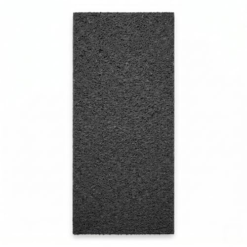 Felpudo de Rizo de PVC para Entrada Comercial Candela, Alfombra Atrapasuciedad Antideslizante y Drenante Interior y Exterior, Rollo a Medida de 120 cm de Ancho, Color Negro - 120 x 200 cm