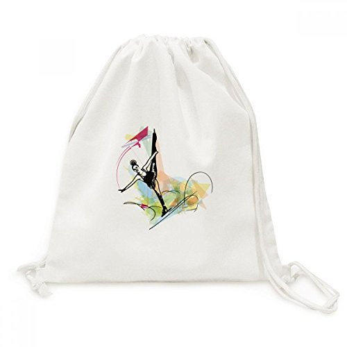 DIYthinker Wintersport Eiskunstlauf Athletinnen Leinwand Rucksack-Reisen Shopping Bags