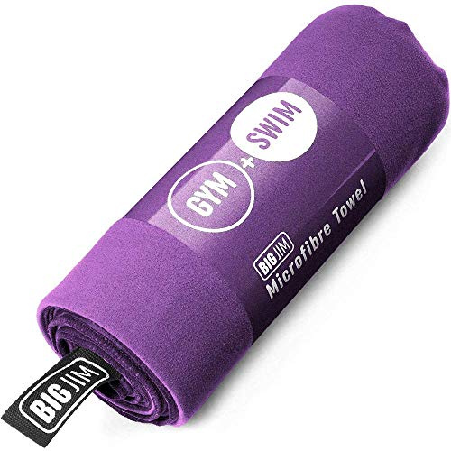 Big Jim Microfibre Towel - Extra Large XL, Quick Drying Gym, Swimming, Beach, Travel, Camping, Yoga, Pilates, Bath, Shower Towel. Super Absorbent, Compact, Thin, Lightweight